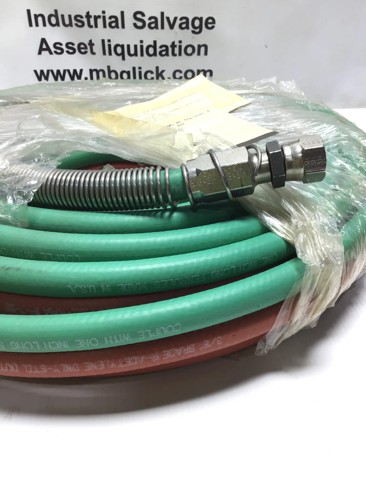 Acetylene Hose Welding Assembly Dual Air 3/8″ x 45′ LG
