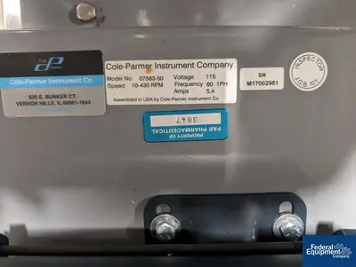 USED Cole-Parmer Cole Parmer Peristaltic Pump, Model 07583-50