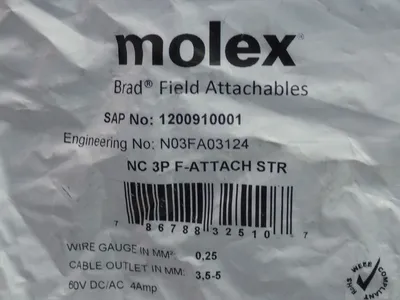 NEW MOLEX 1200910001