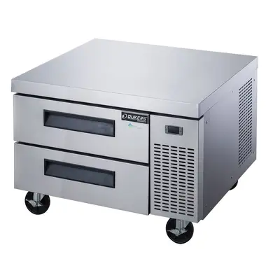 New | in-Stock Dukers New Dukers DCB36-D2 Chef Base Refrigerator with 2 Drawers Chef Bases Illinois US | Falcon Restaurant Supply #1376268