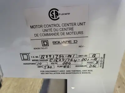 NEW SQUARE D MODEL 6