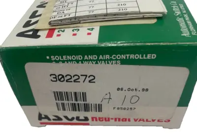 NEW ASCO 302272 REBUILD KIT 302272