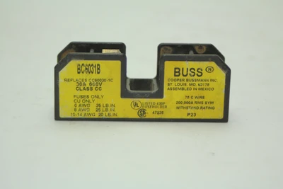 Used Buss BC6031B Fuse Accessories California US | Davliegogo LLC #1705505