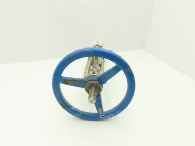 Velan L10-0320C-13BL 3" 316 Stainless Knife Gate Valve Rising Stem 10" Handwheel
