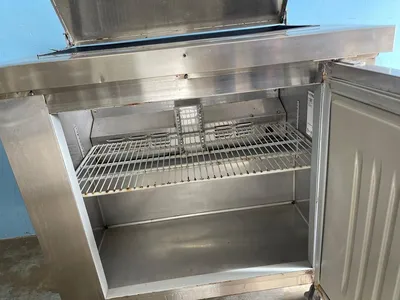 75-0406 Hoshizaki CRMR36-10 38" 1 Door Self Contained Sandwich Prep Cooler
