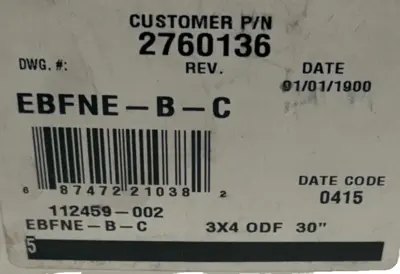 NEW SPORLAN EBFNE-B-C EXPANSION VALVE EBFNEBC