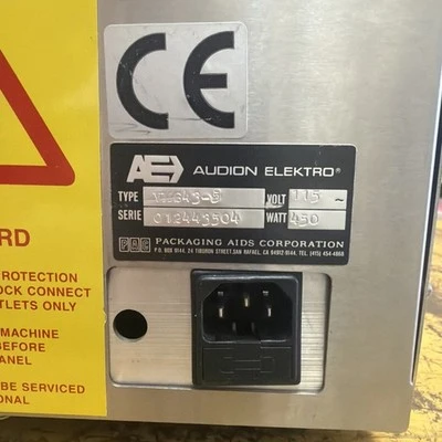 Used Audion Elektro Audionvac VMS 43-5 Sealers California US | ANACAPA EQUIPMENT BROKERS, INC #1465118