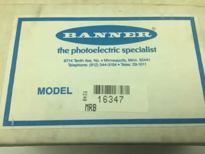 Banner 16347 Photoelectric Control Base Chassis Banner BR-2 Relay 120V 10A