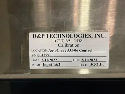 Autoclave, 60" x 54', Horizontal, 150 PSI, Mild Steel, Chain-Driven Rack, #5991537