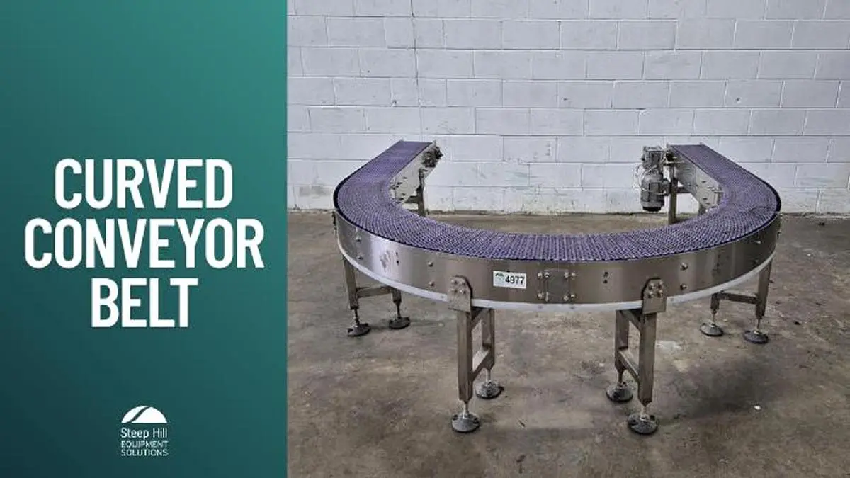 180° Curved Conveyor Belt