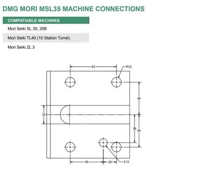 3x Boring Bar Style Tool Holders Static SL-35 DMG  Mori Seiki MSL35