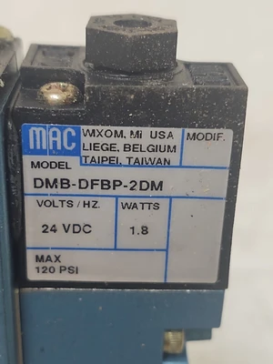 NEW MAC VALVES INC 92B-LAB-BJA-DM-DFBP-2DM