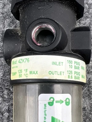 Used SPEEDAIRE 4ZK76 Air Pressure Regulators California US | Davliegogo LLC #1705464
