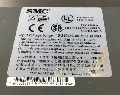 Used SMC _UNKNOWN_ Network Hubs South Carolina US | Palmetto Automation #1166075