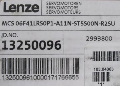 NEW LENZE MCS06F41LRS0P1-A11N-ST5S00N-R2SU SERVO MOTOR
