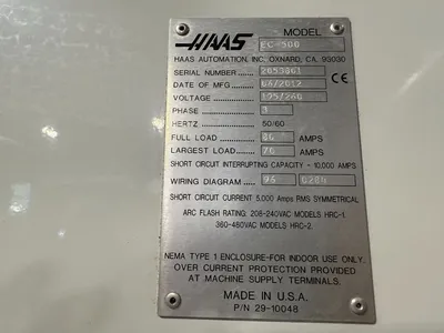 2012 HAAS EC-500 Horizontal Machining Centers | Machinery Network (14)