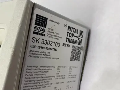 USED RITTAL TOPTHERM ENCLOSURE COOLING UNIT 320W 230VAC 3302100