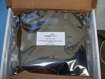 (10) DVIGEAR DVI-2730-AOC Plenum-Rated 8K HyperLight Active Optical DisplayPort Cables - NEW IN PACKAGING