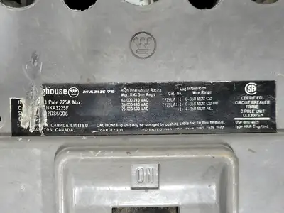 Used WESTINGHOUSE HKA3225F Switchgears British Columbia CA | Lenmark #242388