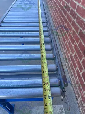 USED ROLL-AWAY HEAVY DUTY ROLLER CONVEYOR 60" X 18" W/ ADJUSTABLE LEGS