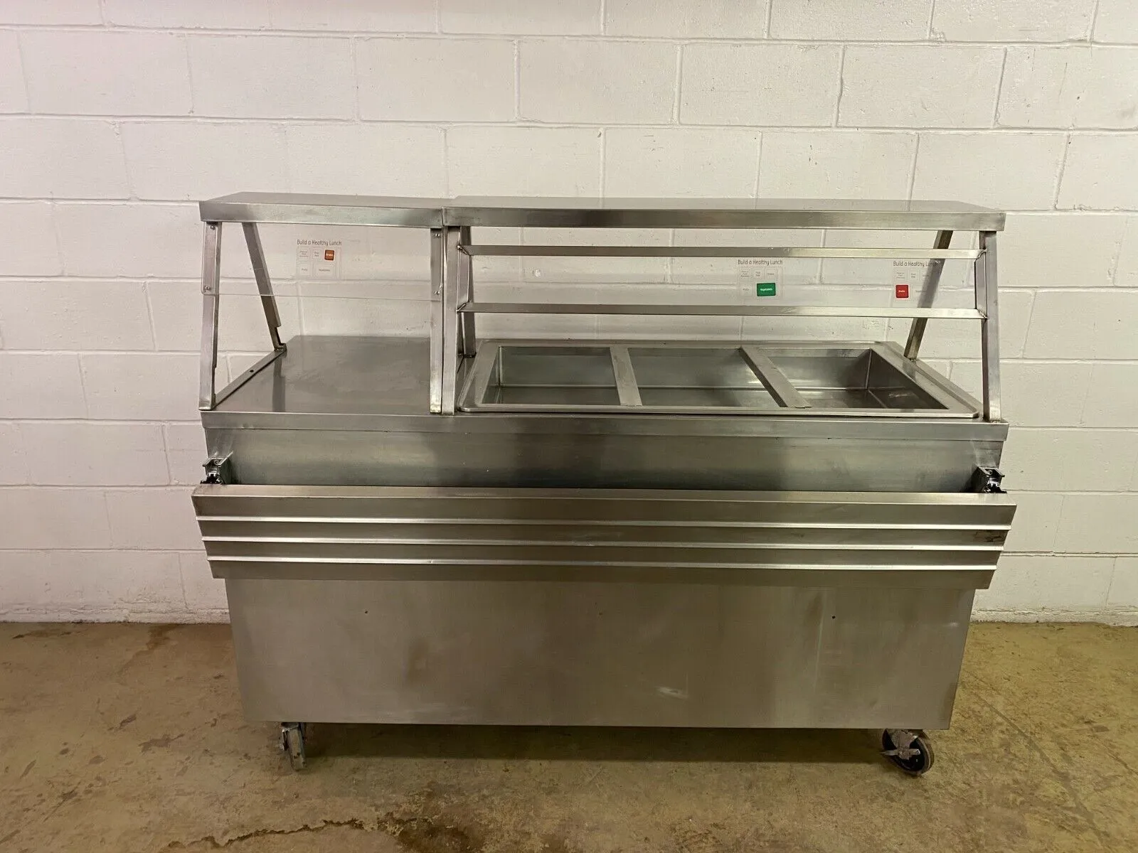 152-0387 Atlas Self Contained Refrigerated Cold Salad Buffet Bar