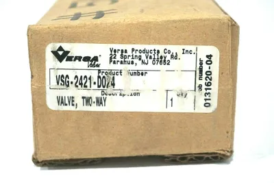 NEW VERSA VALVES VSG-2421-D024 2-WAY VALVE VSG2421D024