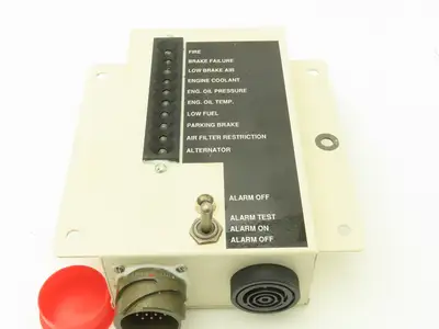 Eaton FSCM81640 Annunciator Panel Indicator Display Oil/Air Filter/Fire W/ Alarm