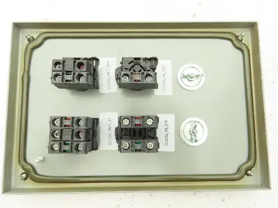 SCE-6PBI Pushbutton Control Station Enclosure Start/Stop/Reset 6-Button Box