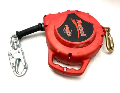 USED 3M PROTECTA® REBEL SELF-RETRACTING LIFELINE, SWIVELING ANCHOR, 50FT