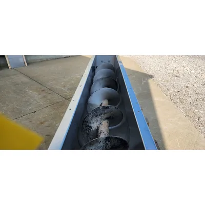 Used 13" dia. X 9' Long Industrial Screw Auger Conveyor
