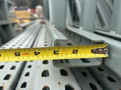 Interlake Interack30 44″ x 23′ Pallet Rack Upright U Frame Punch Racking