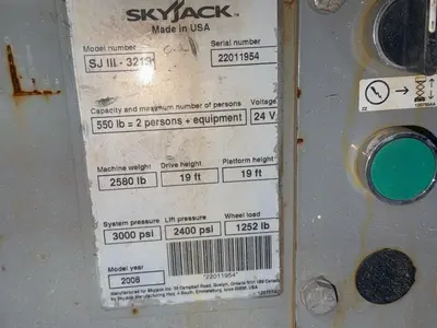 Used 2008 SKYJACK SJ III3219 Manlifts Ohio US | HGR 24 #1304181