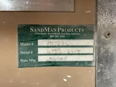 Sand Pro Model M7236 Downdraft Table