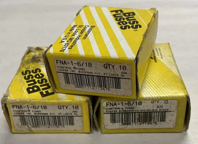 New | in-Stock COOPER BUSSMANN FNA-1-6/10 Miscellaneous Equipment (Electrical & Power) Ohio US | Surplus Asset Holdings #1235720