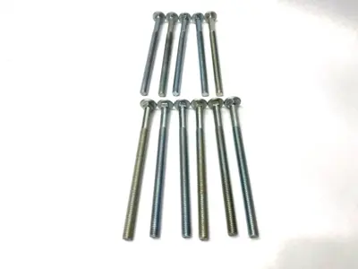 1/2"-13 x 8" Carriage Bolts 1-1/2" Unthreaded Grade 2 LOT OF 11 SHELFWARE - New Other