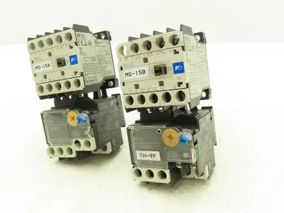 Fuji SK12L Motor Starter Contactor 5.5kW 600V & Overload 1.7-2.6A Lot of 2