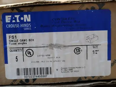 New | in-Stock CROUSE-HINDS FS1 Misc Electrical & Power Parts British Columbia CA | Lenmark #246820