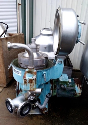 (3) Alfa-Laval TX 310S-34H-50 nozzle centrifuges, 316SS.