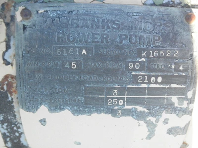 USED FAIRBANKS MORSE 6161-A