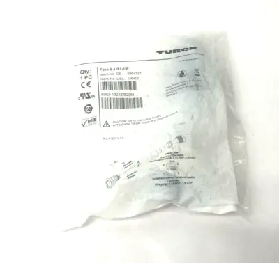 New | in-Stock Turck Field Wireable Connector 7/8" Female 5-Pin 6904717, U6417 Disconnects Michigan US | Maverick Industrial Sales #1392754