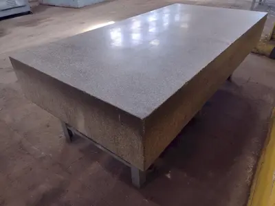 8' X 4' X 14" ROCK OF AGES PRECISION LAYOUT INSPECTION GRANITE TABLE: STOCK #23802