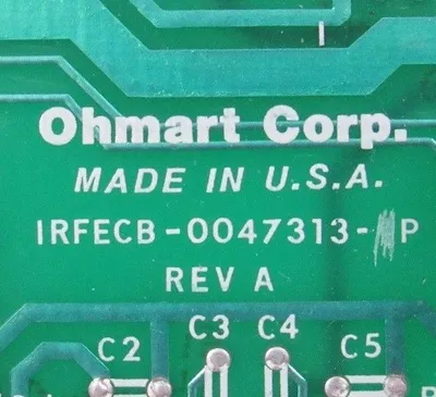 USED OHMART IRFECB-0047313-P PC BOARD REV A IRFECB0047313P