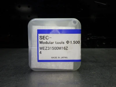 Sumitomo M16 1.5" 4 Flute Coolant Thru Endmill Head WEZ31500M16Z4 (LOC987B)