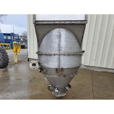 Used 1463 CFM MAC Stainless Steel Filter Receiver Dust Collector 209 sq ft