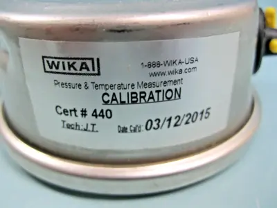 Lot (4) Swagelok 1/4" NPT Gauge 316 Stainless 0-100 PSI 1.5" Face G3