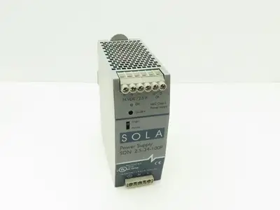 Emerson Sola SDN2.5-24-100P PLC Power Supply 24VDC 2.5A 115/230V 1PH Lot of 4