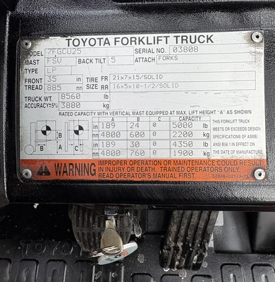 USED 2007 TOYOTA 7FGCU25