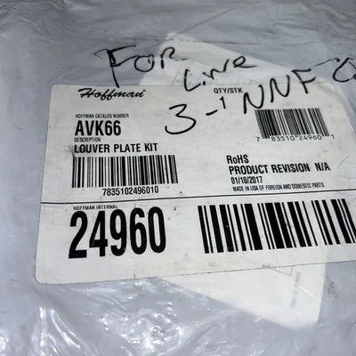 (2) HOFFMAN AVK66 LOVER PLATE KIT 7.88 X 7.50 STEEL FAST SHIPPING! + WARRANTY