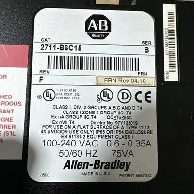 USED Allen-Bradley 2711-B6C15
