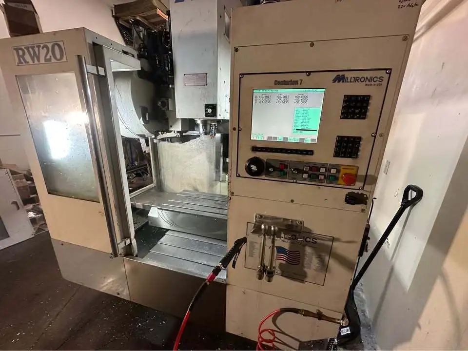 Used 2008 MILLTRONICS RW20 Vertical Machining Centers Illinois US | 520 Machinery Sales LLC #1321627